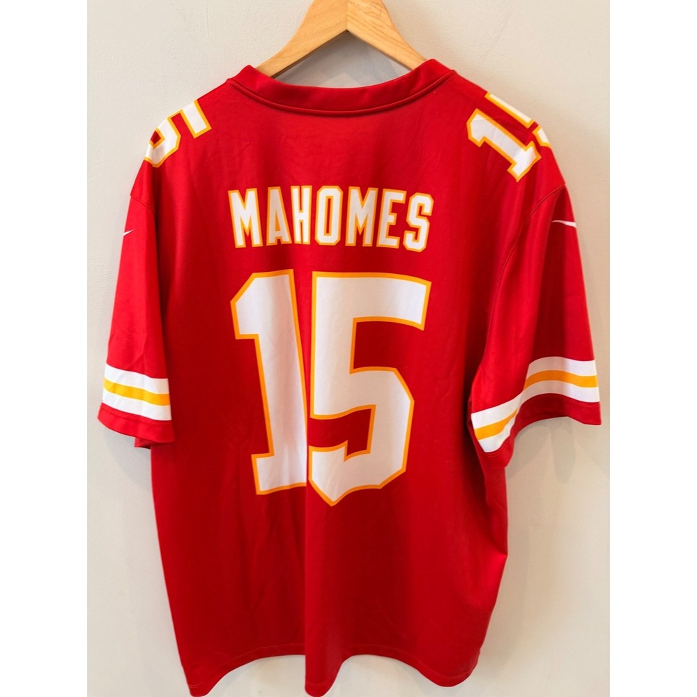 Nike Mens‎ Patrick Mahomes 15 Kansas City Chiefs Color Rush Jersey Red XL NFL